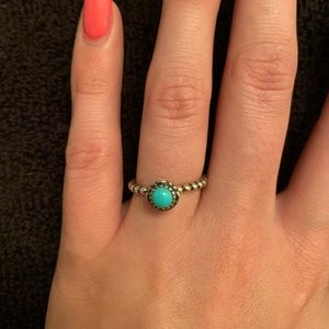 RETIRED Turquoise PANDORA Ring 💍 Size 7